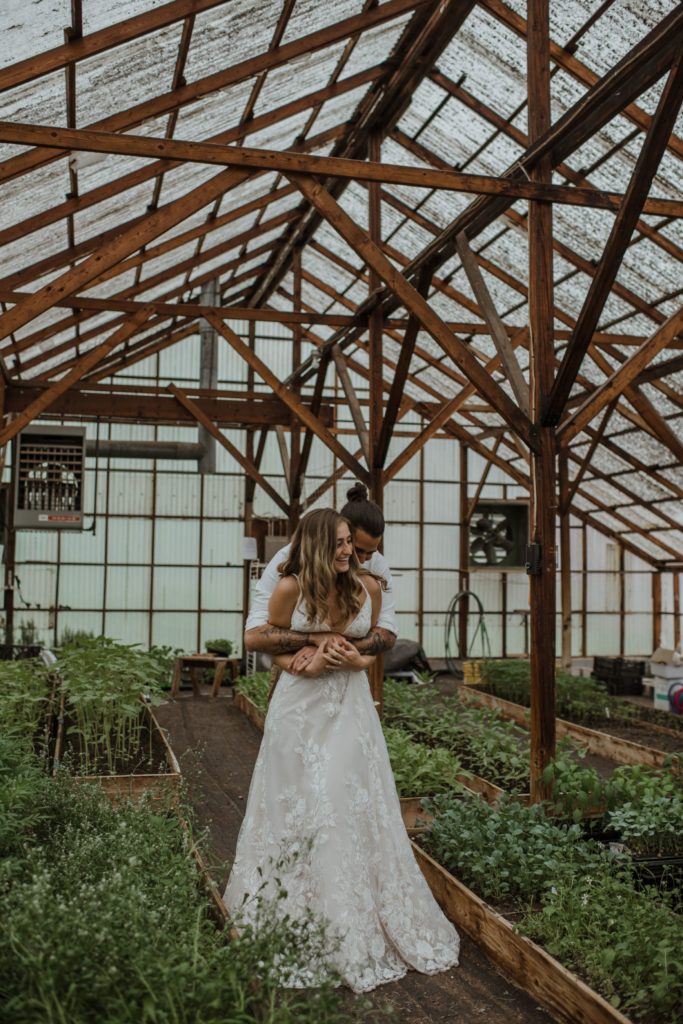 wisconsin greenhouse flower farm elopement