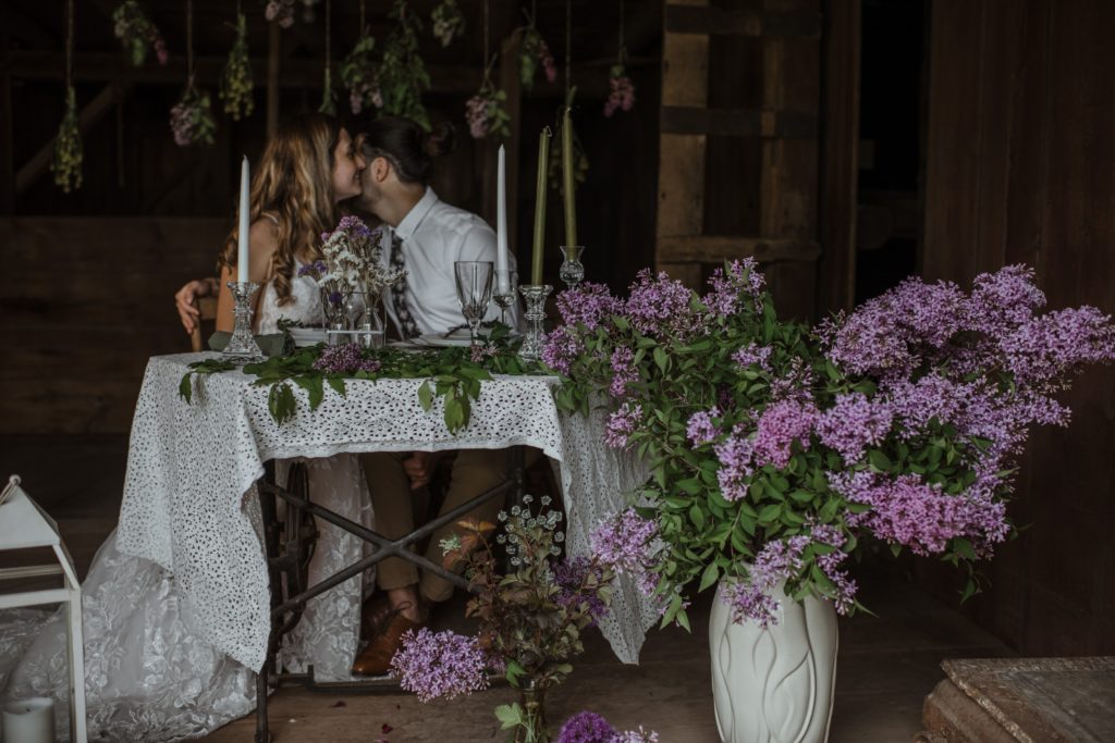 small flower farm wedding