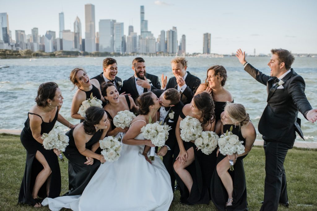 chicago wedding party