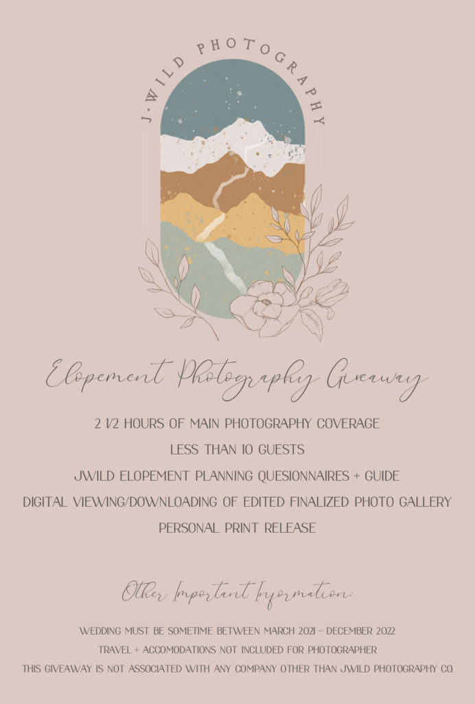 jwild photography elopement photography giveaway